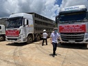 Thêm 1.000 con heo sống từ Thái Lan nhập về Việt Nam qua cửa khẩu Bờ Y